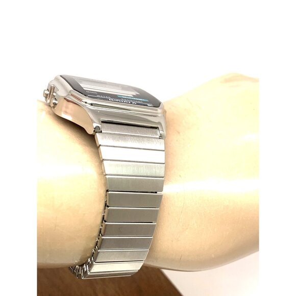 Timex Men's Watch T78587 Quartz Digital Silver Case 35mm Steel Expansion Band - Picture 13 of 15